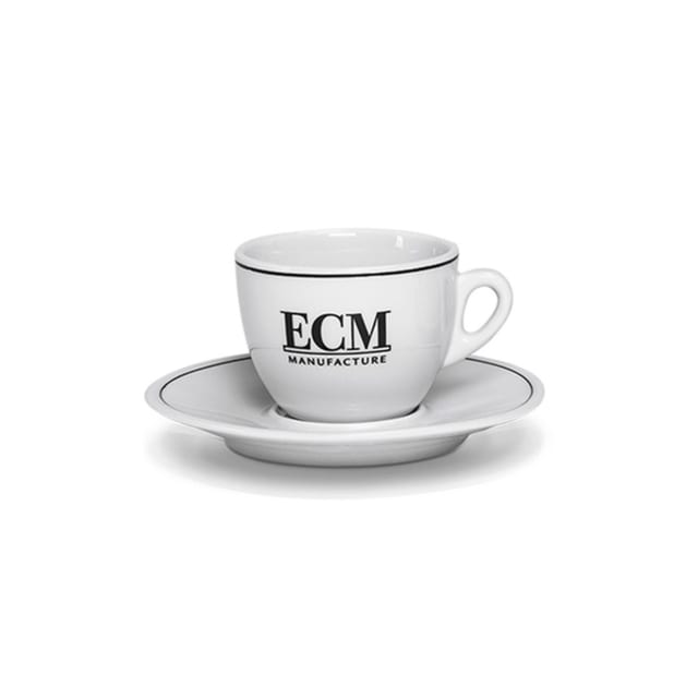 ECM Cappuccinokop & schotel (set van 6)
