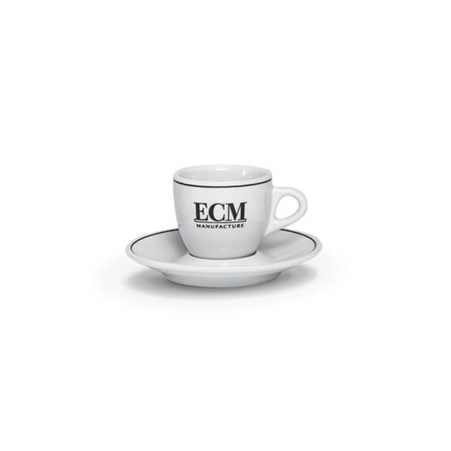 ECM Espressokop & schotel (set van 6)